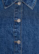 Short-sleeved denim jacket with button fastening, Blue, Packshot image number 2