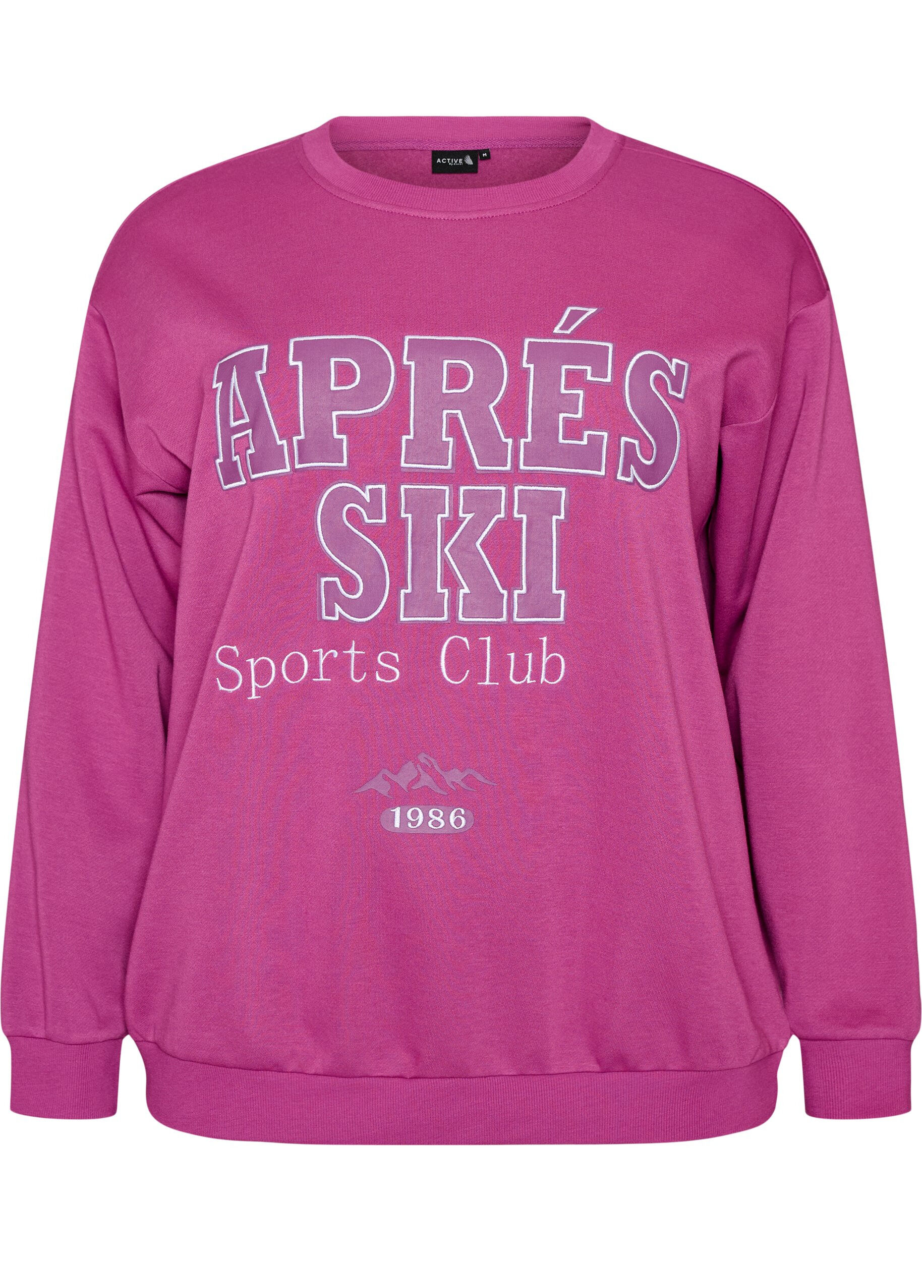ZizzifashionSweatshirt with text print, Purple, Packshot image number 0