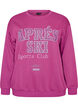Sweatshirt with text print, Purple, Packshot image number 0