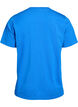 Basic cotton T-shirt with round neck, Blue, Packshot image number 1