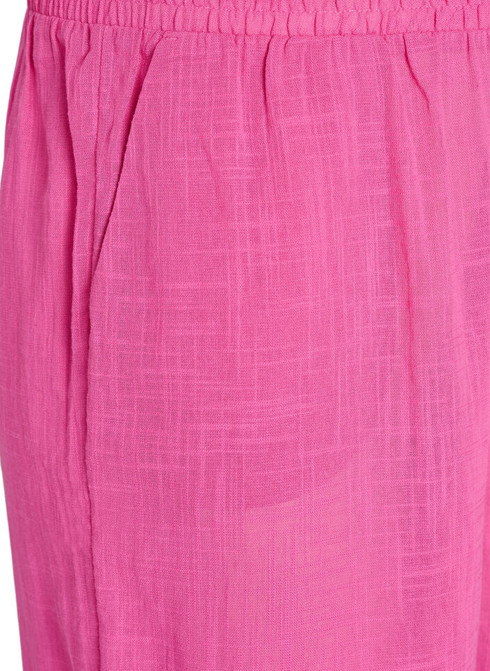 FLASH - Straight fit trousers with high waist, Pink, Packshot image number 2
