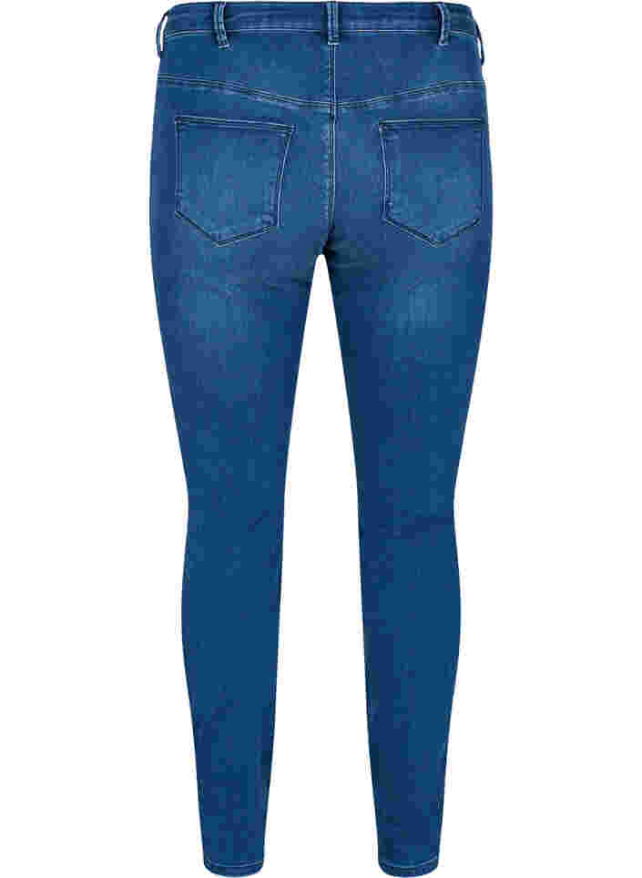 High rise, dual core Amy jeans, Blue denim, Packshot image number 1