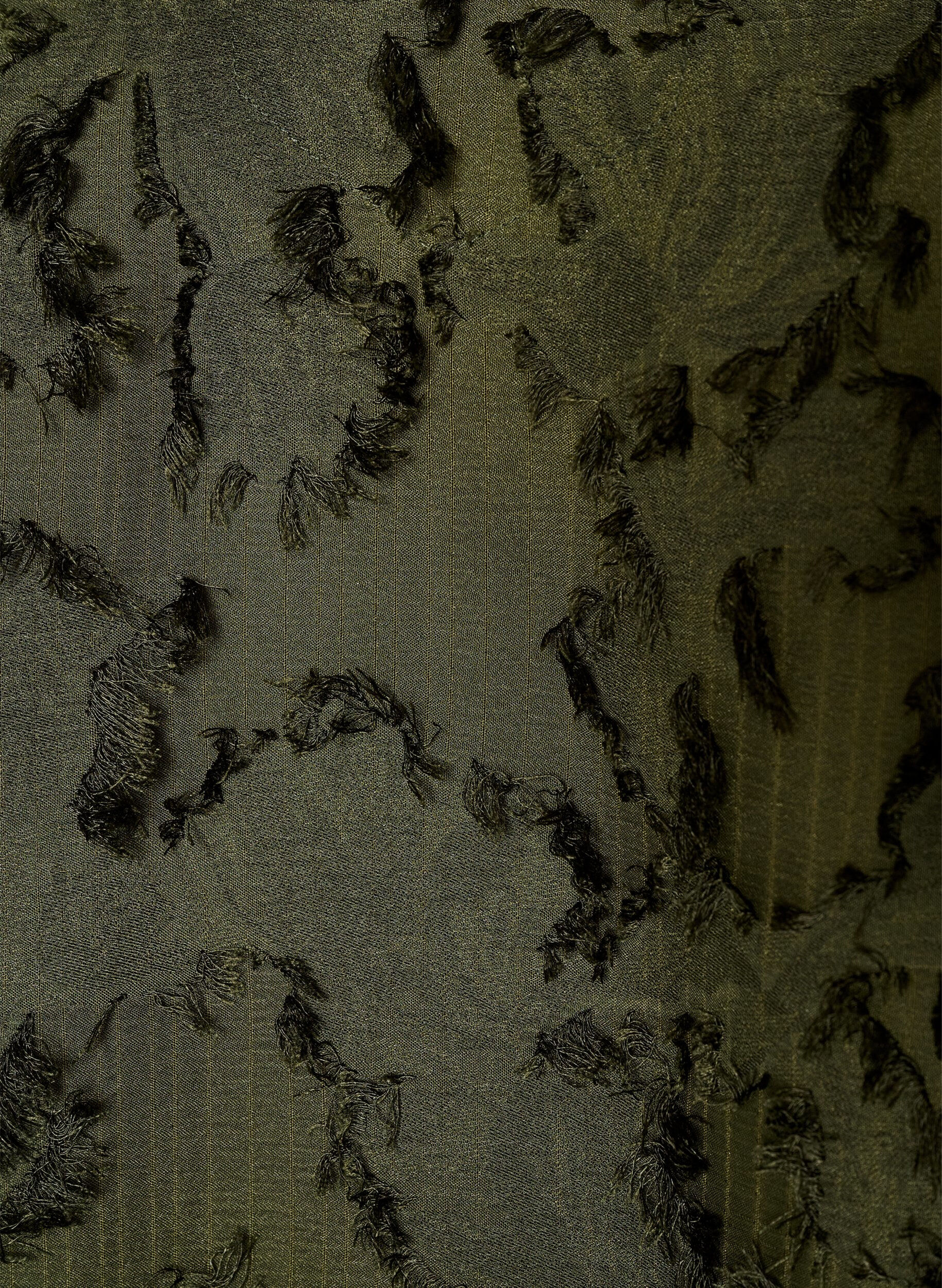 ZizzifashionDress with fringed threads and texture, Green, Packshot image number 2