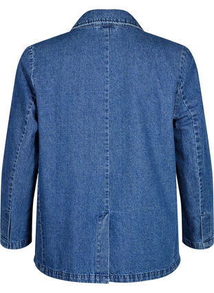 Denim blazer with pockets, Blue Denim, Packshot image number 1