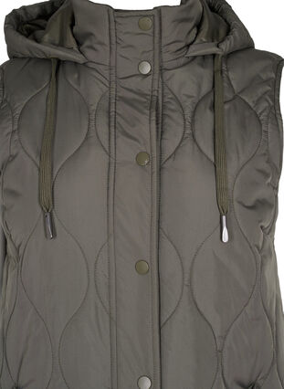 Hooded vest with pockets, Beetle , Packshot image number 2