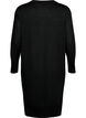 Viscose knit dress with glitter and slits, Black w. DTM Lurex, Packshot image number 1