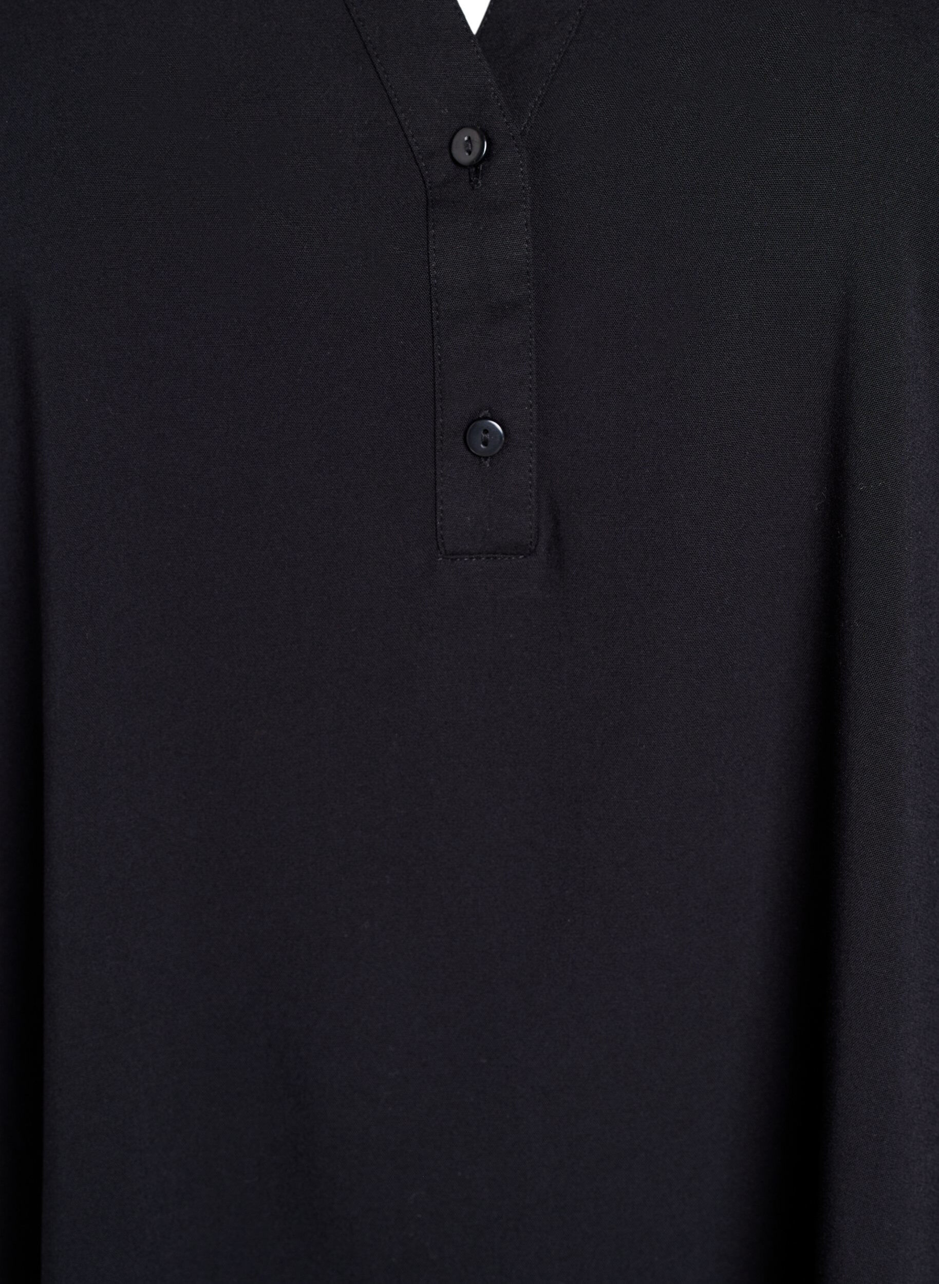 ZizzifashionSleeveless viscose blouse, Black, Packshot image number 2