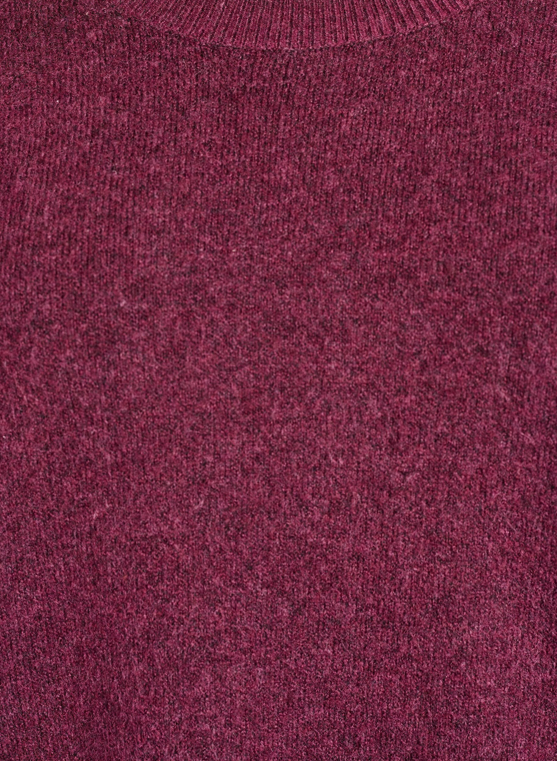 ZizzifashionLoose knit sweater with prominent seams, Dark Bordeaux, Packshot image number 2