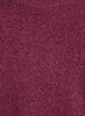 Loose knit sweater with prominent seams, Dark Bordeaux, Packshot image number 2