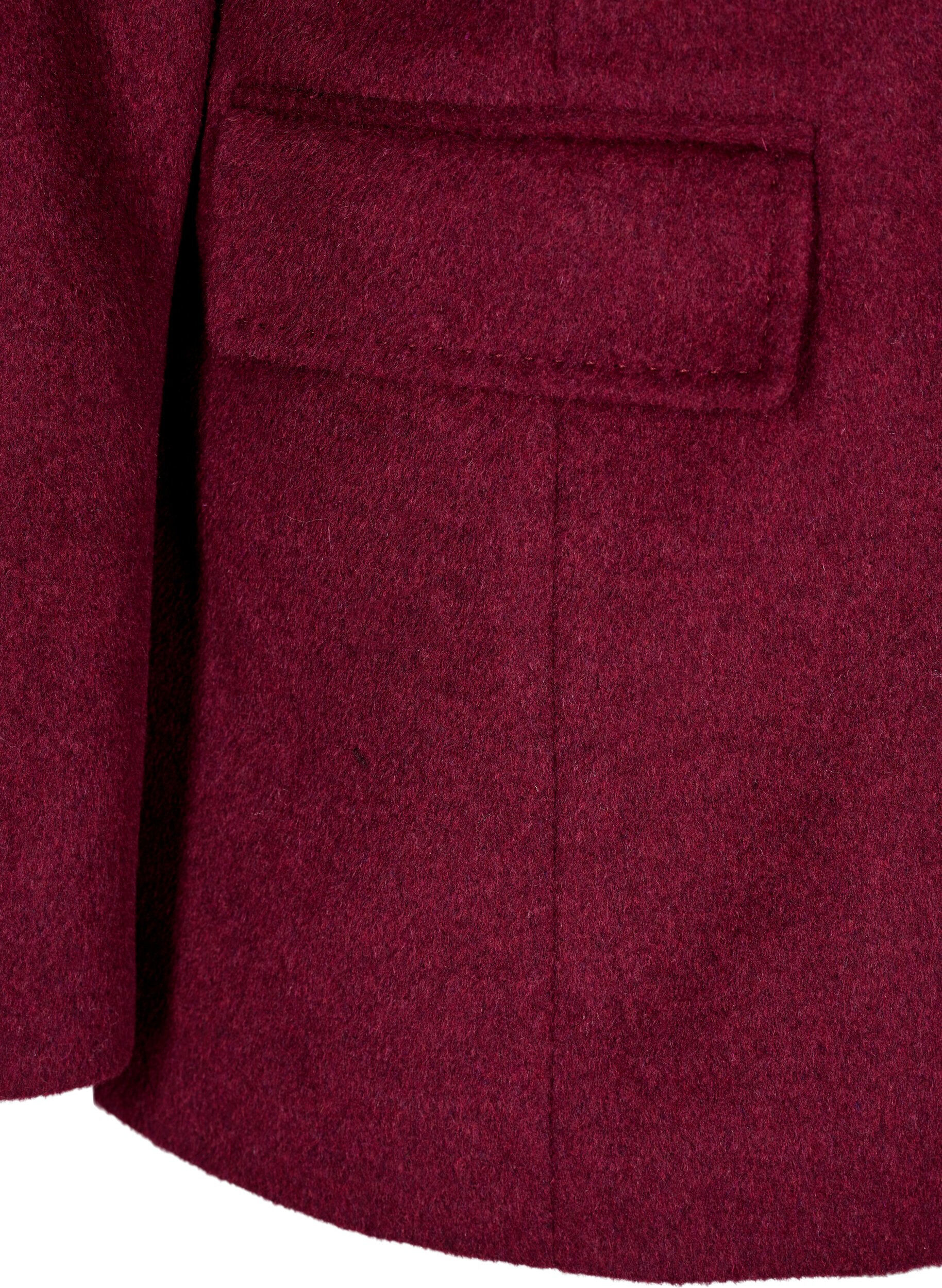 Zizzifashion Blazer with double-breasted closure and classic lapels, Red, Packshot image number 3