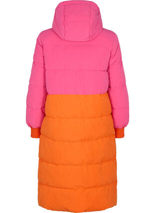 winter block jacket with Sz. 42-60 Pink - Zizzifashion Long colour - -