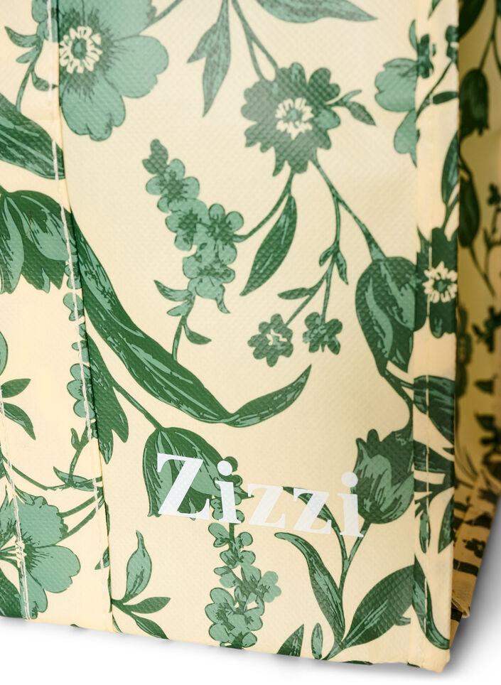 Shopping bag with zipper, Green, Packshot image number 2