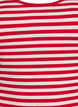 Striped tank top with a rib structure, Red, Packshot image number 2
