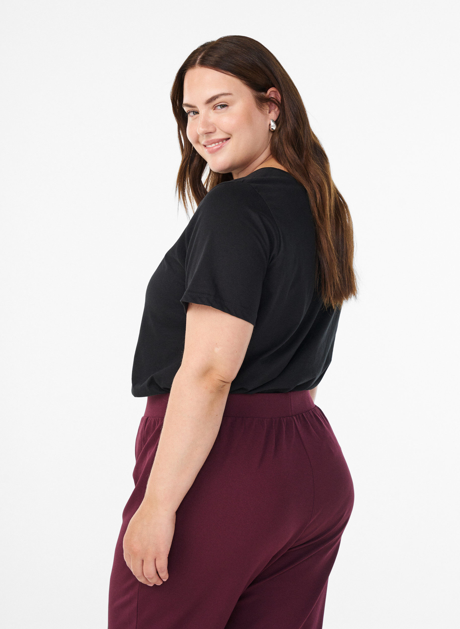 Zizzifashion FLASH - T-shirt with print, Black, Model image number 2