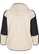 Hooded fleece jacket with pockets, Beige, Packshot image number 1