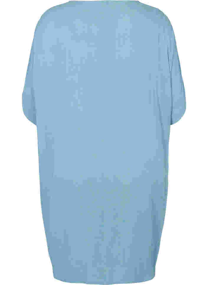 Short-sleeved viscose beach dress, Citadel, Packshot image number 1