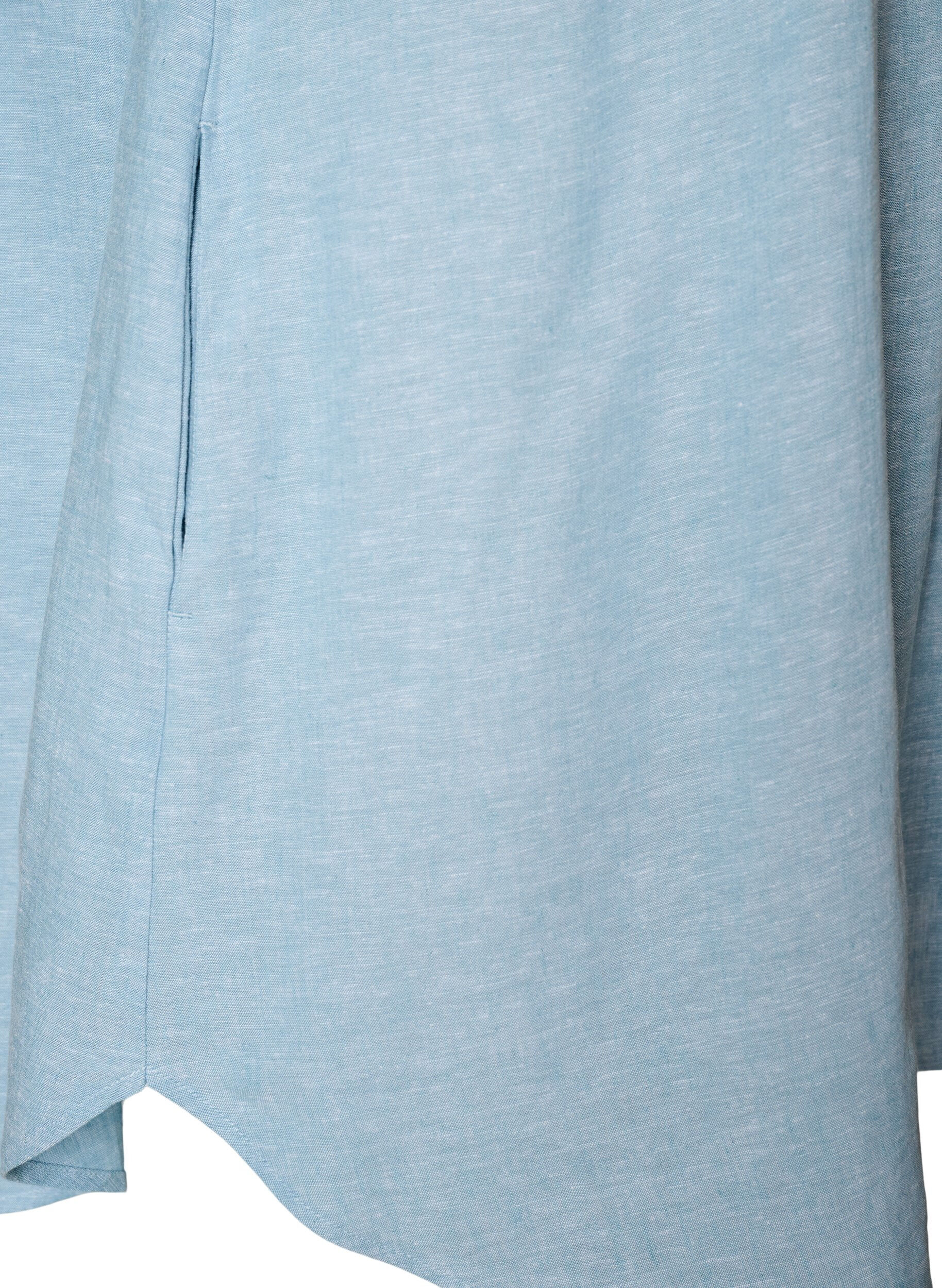 ZizzifashionLinen and viscose tunic with A-shape, 2462, Packshot image number 3