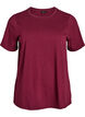Cotton T-shirt with round neck, Dark Bordeaux, Packshot image number 0