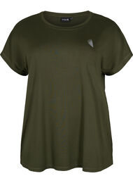 Short sleeved workout t-shirt, Forest Night, Packshot