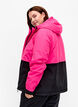 Two-tone ski jacket with hood, Fuchsia Purple Comb, Model image number 1