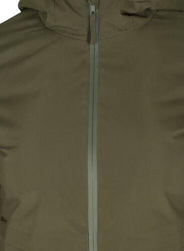 Winter jacket with adjustable waist, Forest Night, Packshot image number 2