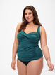 Draped tankini, Green, Model image number 0