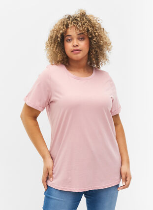 Basic cotton t-shirt, Zephyr, Model image number 0
