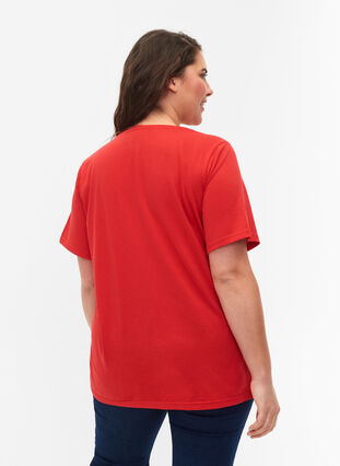 FLASH - T-shirt with motif, High Risk Red, Model image number 1