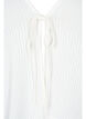 Ribbed cardigan with tie-string, White, Packshot image number 2