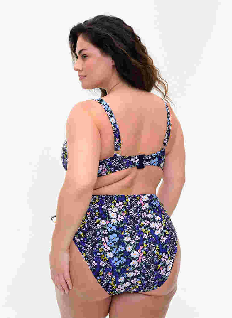 Printed bikini top, Ditsy Flower, Model image number 1