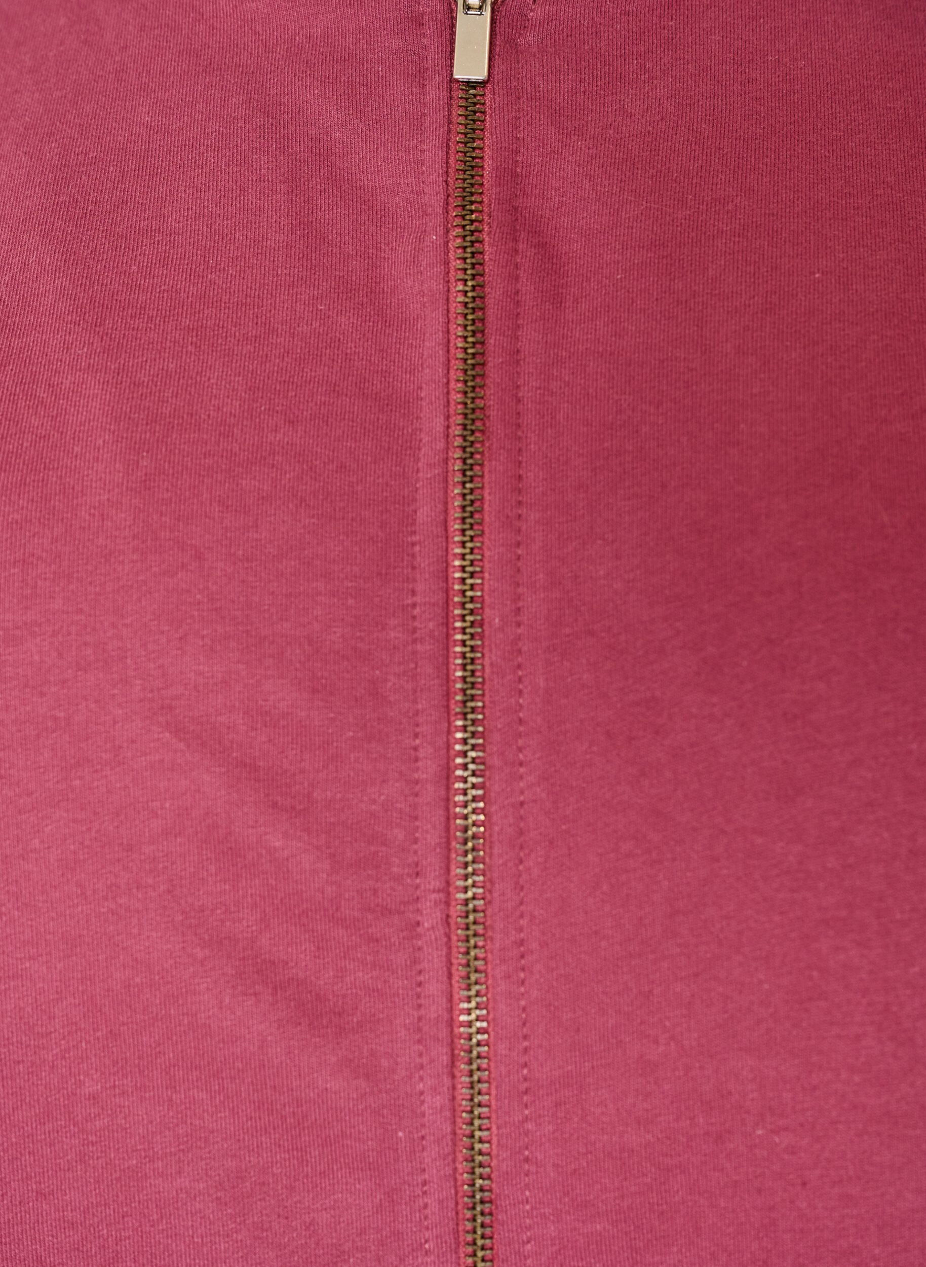 ZizzifashionHoodie with zipper and back print, Red, Packshot image number 2