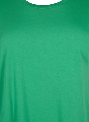 Short sleeved cotton blend t-shirt, Kelly Green, Packshot image number 2