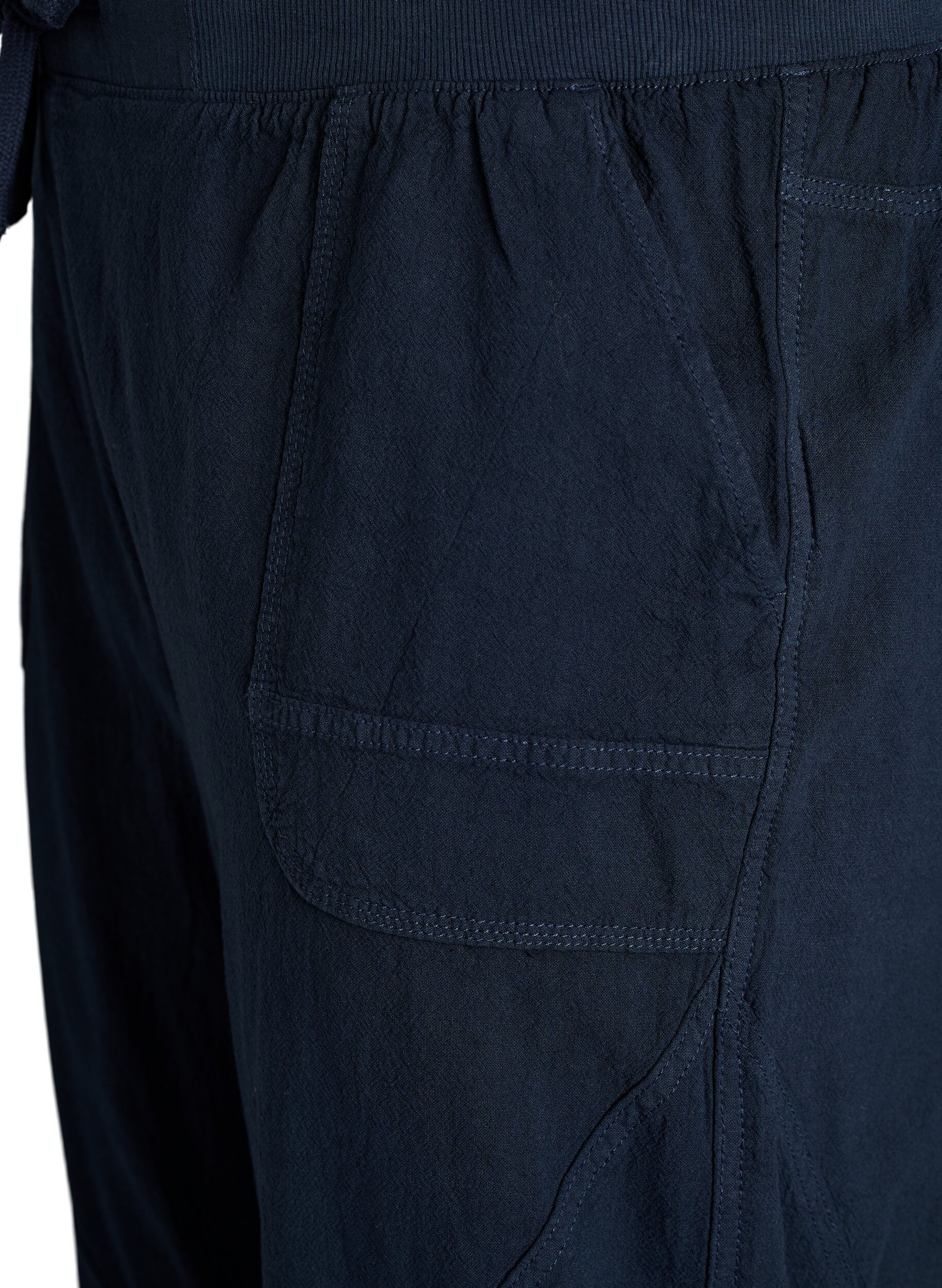 ZizzifashionCotton Capri trousers, Blue, Packshot image number 2