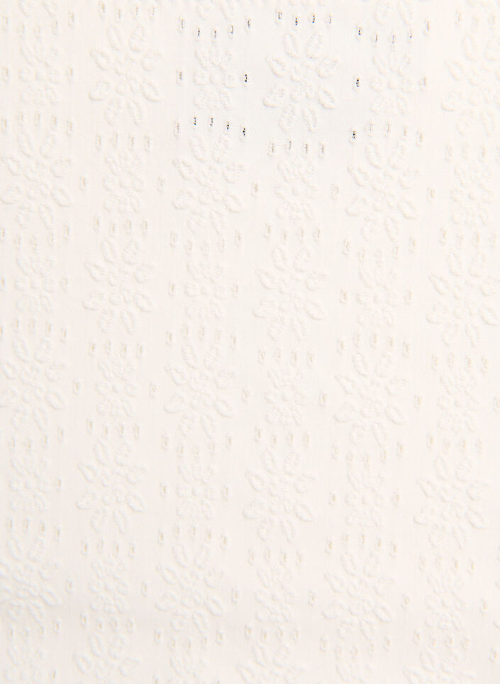 Bikini bottoms with a textured pattern and regular waist, White, Packshot image number 2