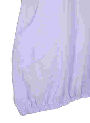 Short-sleeved cotton dress, Lavender, Packshot image number 3
