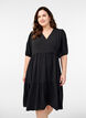 Wrap dress with short sleeves, Black, Model image number 0