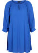Viscose tunic with 3/4 sleeves, Dazzling Blue, Packshot image number 0