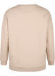 Sweatshirt with a round neck, Simply Taupe, Packshot image number 1