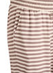 Striped pyjama bottoms with a high waist and wide legs, Beige, Packshot image number 2