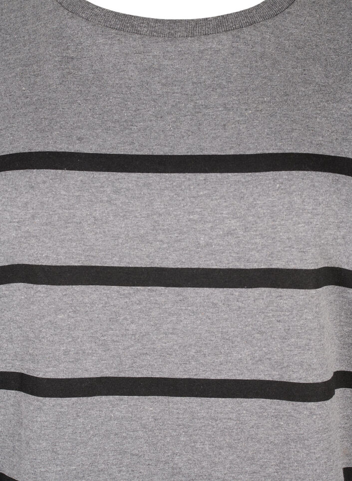 Sweatshirt with stripes, MGM w. Black Stripe, Packshot image number 2