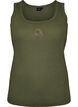 Fitted top with motif, Green, Packshot image number 0