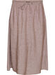 A-line midi skirt in linen and viscose, Brown, Packshot image number 0