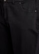 Loose jeans with cropped length, Black, Packshot image number 2