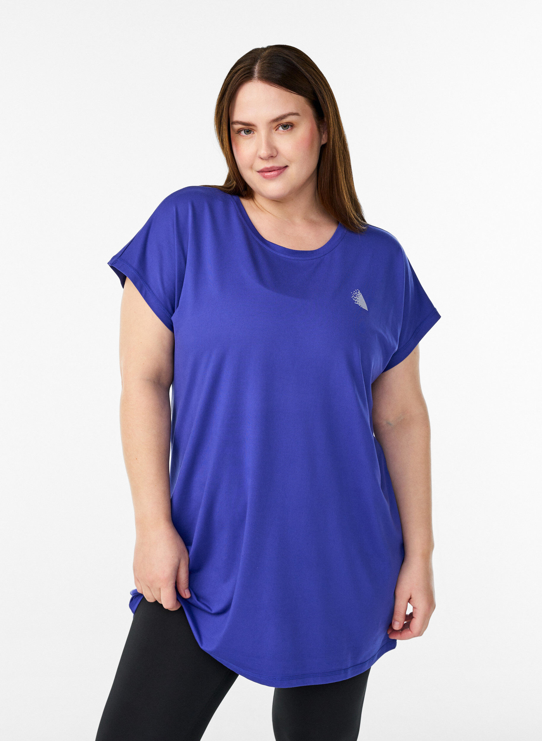 Zizzifashion Long training t-shirt, Purple, Model image number 0