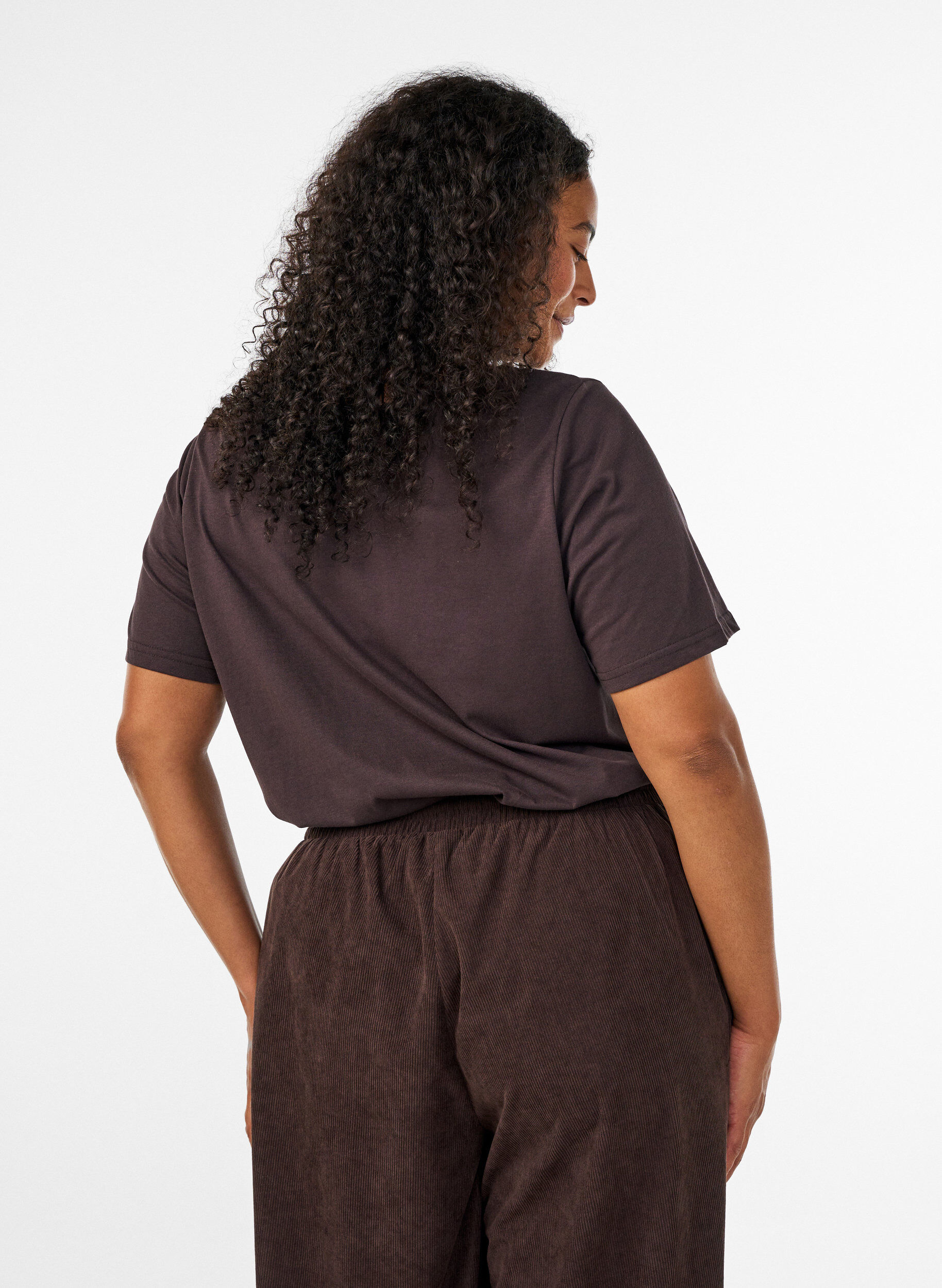 ZizzifashionT-shirt with motif, Brown, Model image number 2