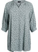 Tunic with floral print and 3/4 sleeves, Green, Packshot image number 0