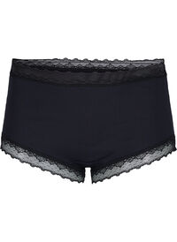 High waisted hipster brief with lace