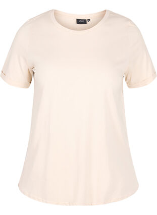 Basic cotton t-shirt, Fog, Packshot image number 0