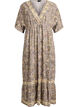 Viscose maxi dress with a paisley print, Yellow, Packshot image number 0
