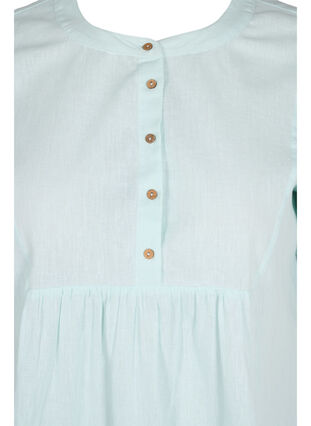 Short-sleeved tunic with buttons, Moonlight Jade, Packshot image number 2
